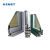 Ventana con marco de aluminio Kemet 6063. 